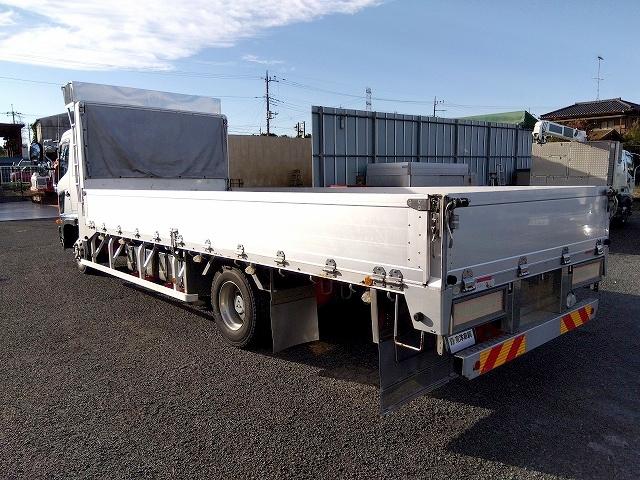 ヒノレンジャー アルミブロック平ボディ 積載3t 6.1mワイドボディ 荷台寸法611×236×48 荷台床木張り 内フック あおり開閉サポート ベッド付 メッキパーツ ETC ドラレコ 燃料タンク150L×2(8枚目)