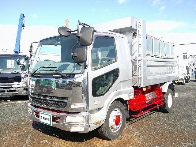 ファイター 　増トンダンプ　上物極東開発製　積載７．９ｔ　荷台寸３４０×２０６×６０　電動コボレーン付　ベッド付　燃焼装置無　メッキフロントパネル　ＥＴＣ通電確認済み　６速ＭＴ　タイヤサイズ２６５／７０Ｒ１９．５（3枚目）