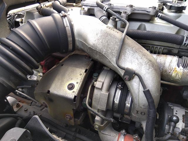 ヒノレンジャー 車両運搬車 2台積み 上物丸文製 積載3.05t 上物内寸580×215 自動歩み付 歩み寸法(1本)326×58 バックモニター付 ETC付 走行38.4万km 6速ミッション(50枚目)