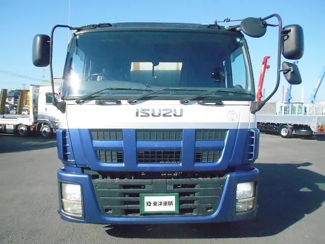 ギガ アルミブロック平ボディ 5方開 支柱抜き差し可 荷台床木張り 内フック27対 センターフック15カ所 荷台内寸951x235x20 後輪エアサス 7速ミッション 積載15t 25t車 リターダー有(8枚目)