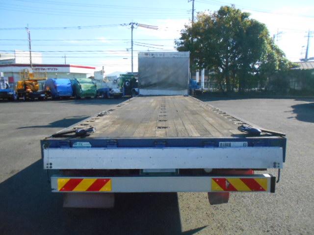 ギガ アルミブロック平ボディ 5方開 支柱抜き差し可 荷台床木張り 内フック27対 センターフック15カ所 荷台内寸951x235x20 後輪エアサス 7速ミッション 積載15t 25t車 リターダー有(24枚目)