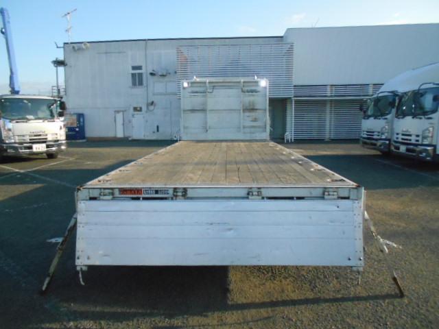 ヒノレンジャー 　アルミブロック平ボディ　積載３．２ｔ　荷台寸６１６ｘ２２４ｘ６０　セミワイドボディ　荷台床木張り　内フック有　アオリサポート付　アルミブロックアオリ　横ネタステンレス製　後輪エアサス　シートキャリア付（23枚目）