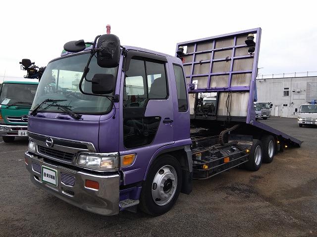 ヒノレンジャー 　セーフティローダー　上物花見台製　積載１１ｔ　ウインチ付　自動歩み付　増トン車　２デフ　ベッド付　走行４３．５万ｋｍ　６速ミッション　タイヤサイズ２４５／７０Ｒ１９．５（35枚目）