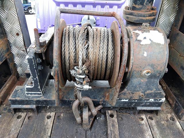 ヒノレンジャー 　セーフティローダー　上物花見台製　積載１１ｔ　ウインチ付　自動歩み付　増トン車　２デフ　ベッド付　走行４３．５万ｋｍ　６速ミッション　タイヤサイズ２４５／７０Ｒ１９．５（36枚目）