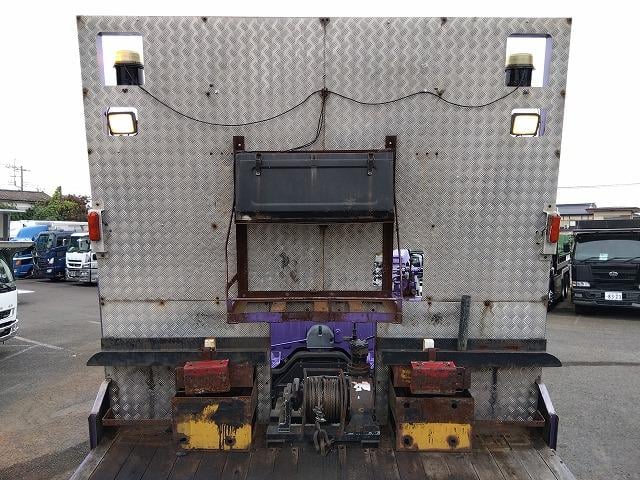 ヒノレンジャー 　セーフティローダー　上物花見台製　積載１１ｔ　ウインチ付　自動歩み付　増トン車　２デフ　ベッド付　走行４３．５万ｋｍ　６速ミッション　タイヤサイズ２４５／７０Ｒ１９．５（37枚目）