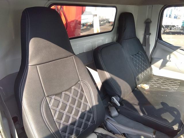 キャンター PG付クレーン付平ボディ 上物古河ユニック製 3段ブーム 2.9t吊 フックイン 差し違いアウトリガー 積載3.55t 荷台寸378×208×37 ワイド超ロングボディ アオリサポート付 垂直PG付(12枚目)