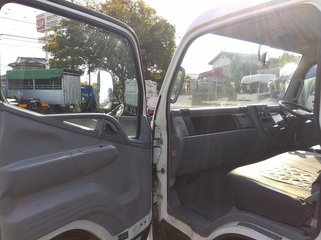 キャンター PG付クレーン付平ボディ 上物古河ユニック製 3段ブーム 2.9t吊 フックイン 差し違いアウトリガー 積載3.55t 荷台寸378×208×37 ワイド超ロングボディ アオリサポート付 垂直PG付(15枚目)