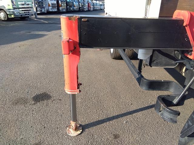 キャンター PG付クレーン付平ボディ 上物古河ユニック製 3段ブーム 2.9t吊 フックイン 差し違いアウトリガー 積載3.55t 荷台寸378×208×37 ワイド超ロングボディ アオリサポート付 垂直PG付(27枚目)