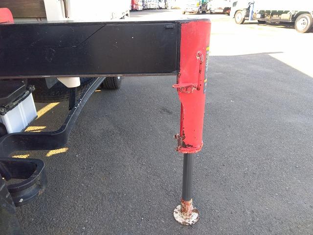 キャンター PG付クレーン付平ボディ 上物古河ユニック製 3段ブーム 2.9t吊 フックイン 差し違いアウトリガー 積載3.55t 荷台寸378×208×37 ワイド超ロングボディ アオリサポート付 垂直PG付(28枚目)