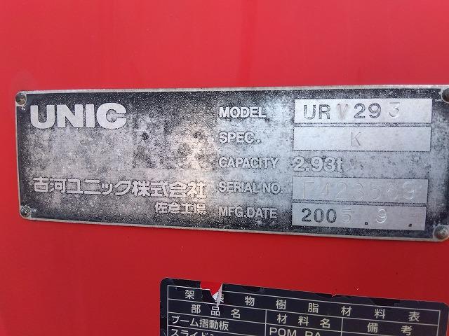 キャンター PG付クレーン付平ボディ 上物古河ユニック製 3段ブーム 2.9t吊 フックイン 差し違いアウトリガー 積載3.55t 荷台寸378×208×37 ワイド超ロングボディ アオリサポート付 垂直PG付(37枚目)