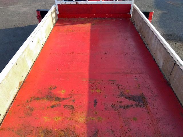 キャンター PG付クレーン付平ボディ 上物古河ユニック製 3段ブーム 2.9t吊 フックイン 差し違いアウトリガー 積載3.55t 荷台寸378×208×37 ワイド超ロングボディ アオリサポート付 垂直PG付(46枚目)