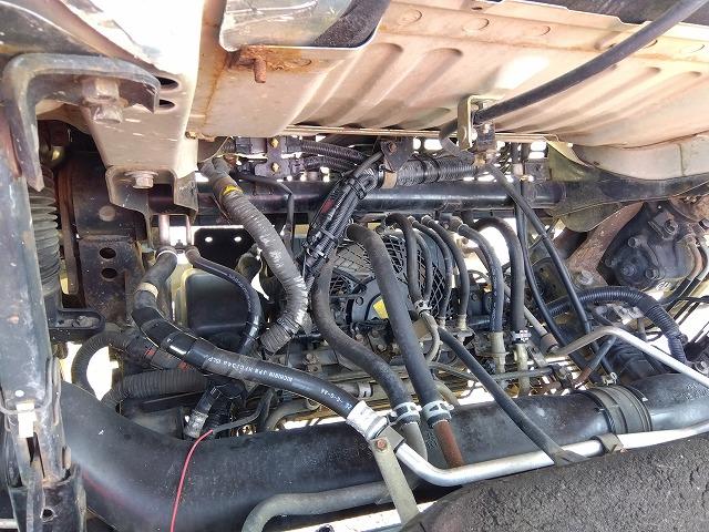 キャンター PG付クレーン付平ボディ 上物古河ユニック製 3段ブーム 2.9t吊 フックイン 差し違いアウトリガー 積載3.55t 荷台寸378×208×37 ワイド超ロングボディ アオリサポート付 垂直PG付(58枚目)