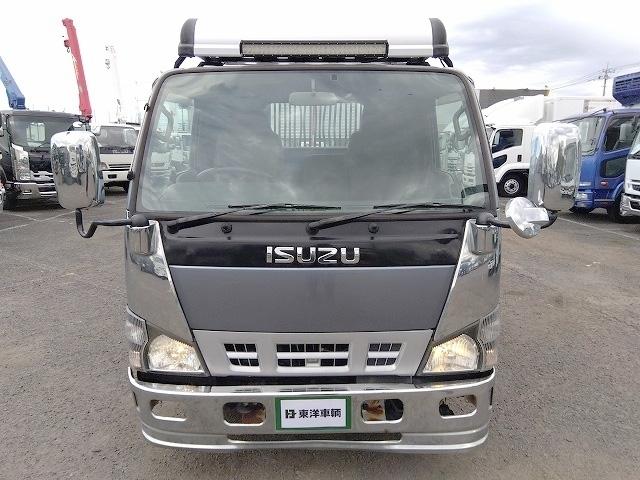 エルフトラック ローダーダンプ/セーフティダンプ 上物花見台製 積載3t 荷台寸法304x160x36 4ナンバー シートキャリア付 メッキパーツ ETC 走行10.6万km 5速ミッション(8枚目)