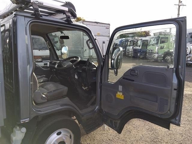 エルフトラック ローダーダンプ/セーフティダンプ 上物花見台製 積載3t 荷台寸法304x160x36 4ナンバー シートキャリア付 メッキパーツ ETC 走行10.6万km 5速ミッション(11枚目)