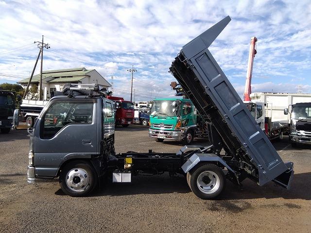 エルフトラック ローダーダンプ/セーフティダンプ 上物花見台製 積載3t 荷台寸法304x160x36 4ナンバー シートキャリア付 メッキパーツ ETC 走行10.6万km 5速ミッション(23枚目)