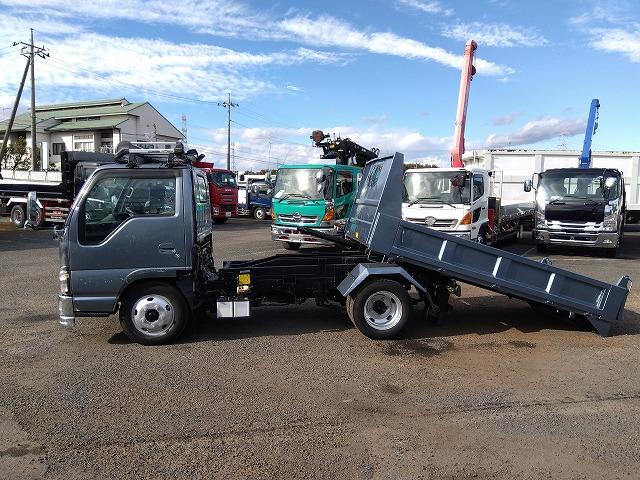 エルフトラック ローダーダンプ/セーフティダンプ 上物花見台製 積載3t 荷台寸法304x160x36 4ナンバー シートキャリア付 メッキパーツ ETC 走行10.6万km 5速ミッション(25枚目)