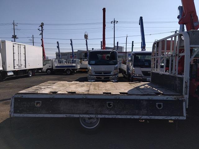 エルフトラック クレーン付平ボディ 上物古河ユニック製 4段ブーム ラジコン付(無線) フックイン 2.9t吊り 差し違いアウトリガー 積載3t ワイドボディ 荷台寸法356x208x35 荷台床木張り 内フック付(32枚目)