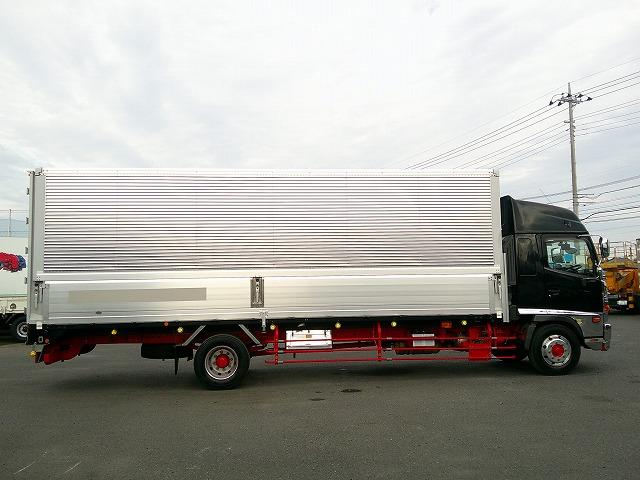 ヒノレンジャー 　アルミウイング　上物トランテックス製　積載７ｔ　荷台寸７２７×２２３×２３１　７．２ｍセミワイドボディ　増トン車　ラッシングレール１段　内フック８対　ハイルーフ　リーフサス　横ネタ鉄製　社外ナビ有（8枚目）