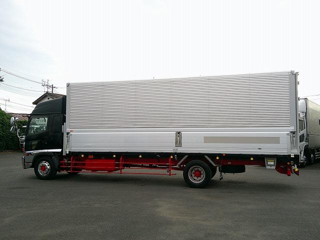 ヒノレンジャー 　アルミウイング　上物トランテックス製　積載７ｔ　荷台寸７２７×２２３×２３１　７．２ｍセミワイドボディ　増トン車　ラッシングレール１段　内フック８対　ハイルーフ　リーフサス　横ネタ鉄製　社外ナビ有（9枚目）