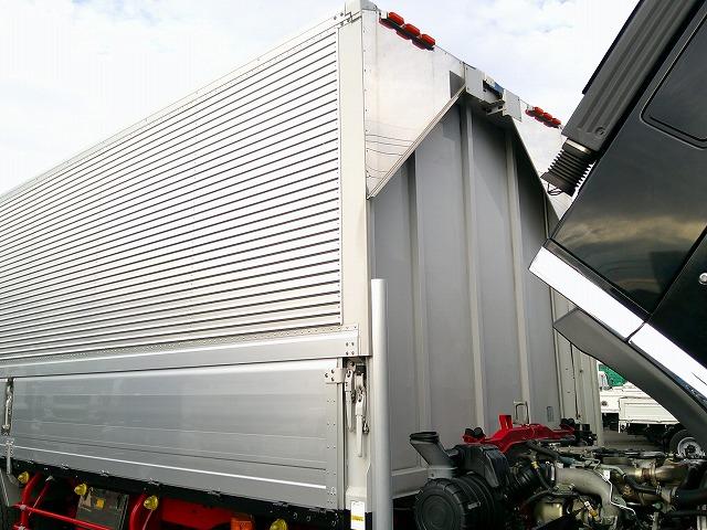 ヒノレンジャー 　アルミウイング　上物トランテックス製　積載７ｔ　荷台寸７２７×２２３×２３１　７．２ｍセミワイドボディ　増トン車　ラッシングレール１段　内フック８対　ハイルーフ　リーフサス　横ネタ鉄製　社外ナビ有（36枚目）