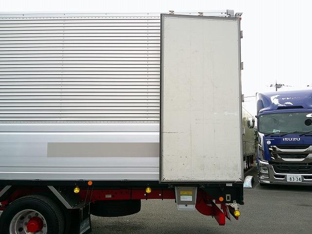 ヒノレンジャー 　アルミウイング　上物トランテックス製　積載７ｔ　荷台寸７２７×２２３×２３１　７．２ｍセミワイドボディ　増トン車　ラッシングレール１段　内フック８対　ハイルーフ　リーフサス　横ネタ鉄製　社外ナビ有（48枚目）