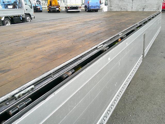 ヒノレンジャー 　アルミウイング　上物トランテックス製　積載７ｔ　荷台寸７２７×２２３×２３１　７．２ｍセミワイドボディ　増トン車　ラッシングレール１段　内フック８対　ハイルーフ　リーフサス　横ネタ鉄製　社外ナビ有（58枚目）