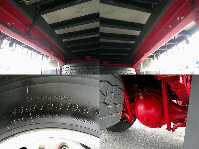 ヒノレンジャー 　アルミウイング　上物トランテックス製　積載７ｔ　荷台寸７２７×２２３×２３１　７．２ｍセミワイドボディ　増トン車　ラッシングレール１段　内フック８対　ハイルーフ　リーフサス　横ネタ鉄製　社外ナビ有（76枚目）