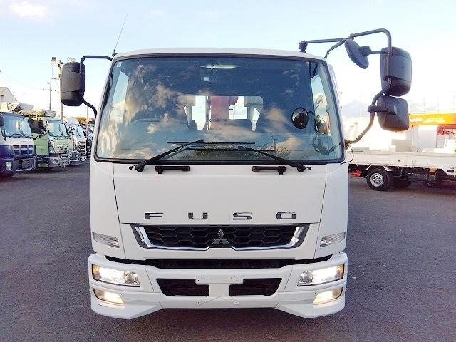 ファイター クレーン付アルミブロック平ボディ 上物古河ユニック製 4段ブーム ラジコン付(無線) 2.9t吊 フックイン 差し違い&角足 6m標準ボディ 荷台寸法605x217x79 荷台床縞板張 内フック有(8枚目)