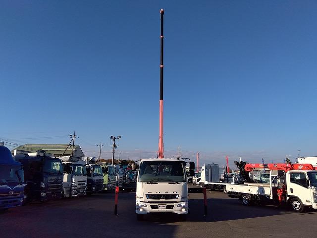 ファイター クレーン付アルミブロック平ボディ 上物古河ユニック製 4段ブーム ラジコン付(無線) 2.9t吊 フックイン 差し違い&角足 6m標準ボディ 荷台寸法605x217x79 荷台床縞板張 内フック有(30枚目)