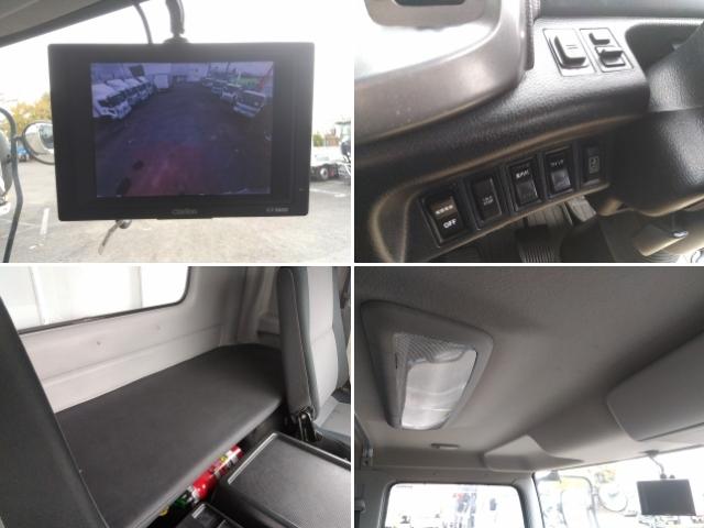 ヒノレンジャー 　アルミウイング　上物トランテックス製　６．２ｍワイドボディ　積載３．０５ｔ　荷台寸法６２６ｘ２４０ｘ２４０　荷台床木張り　あおり開閉サポート付　ラッシングレール２段　内フック付　ベッド付（17枚目）