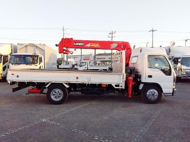 アトラストラック クレーン付平ボディ 上物古河ユニック製 6段ブーム ラジコン付(無線) 2.6t吊 リアジャッキ付 フックイン ワイド超ロングボディ 積載3.25t 荷台寸法434x208x39 荷台床鉄板張り(9枚目)