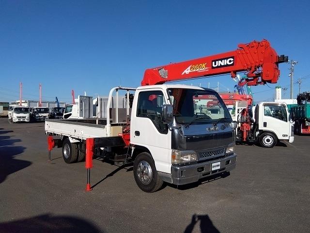 アトラストラック クレーン付平ボディ 上物古河ユニック製 6段ブーム ラジコン付(無線) 2.6t吊 リアジャッキ付 フックイン ワイド超ロングボディ 積載3.25t 荷台寸法434x208x39 荷台床鉄板張り(18枚目)