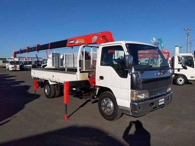 アトラストラック クレーン付平ボディ 上物古河ユニック製 6段ブーム ラジコン付(無線) 2.6t吊 リアジャッキ付 フックイン ワイド超ロングボディ 積載3.25t 荷台寸法434x208x39 荷台床鉄板張り(20枚目)