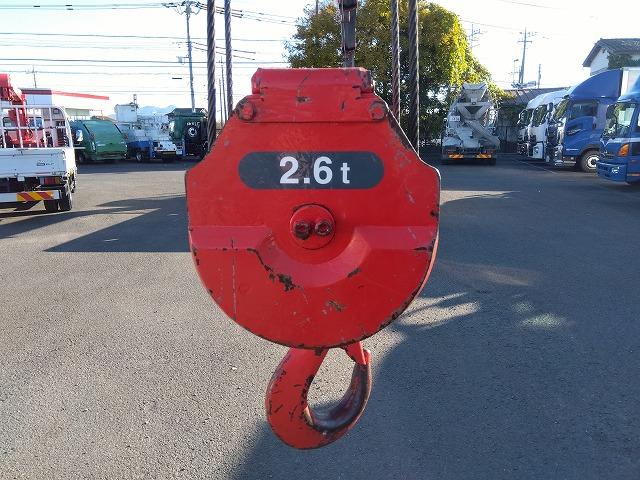 アトラストラック クレーン付平ボディ 上物古河ユニック製 6段ブーム ラジコン付(無線) 2.6t吊 リアジャッキ付 フックイン ワイド超ロングボディ 積載3.25t 荷台寸法434x208x39 荷台床鉄板張り(29枚目)