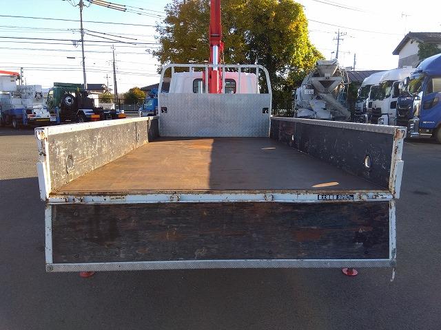 アトラストラック クレーン付平ボディ 上物古河ユニック製 6段ブーム ラジコン付(無線) 2.6t吊 リアジャッキ付 フックイン ワイド超ロングボディ 積載3.25t 荷台寸法434x208x39 荷台床鉄板張り(35枚目)