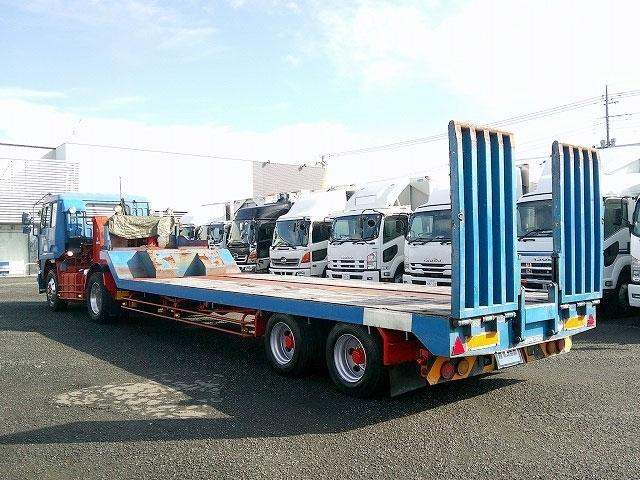 ザ・グレート 　トレーラーセット【ヘッド詳細】　第５輪荷重８ｔ　花見台製ハイリフトカプラ　後輪エアサス　総輪アルミホイール　７速ミッション　走行４１万ｋｍ台　タイヤサイズ２７５／８０Ｒ２２．５　Ｖ８エンジン（7枚目）