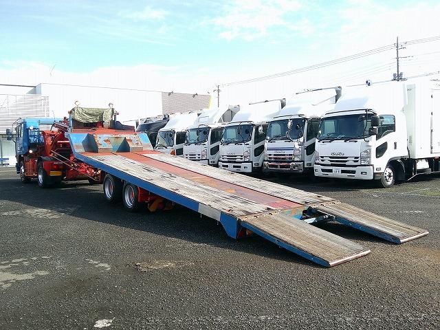 ザ・グレート 　トレーラーセット【ヘッド詳細】　第５輪荷重８ｔ　花見台製ハイリフトカプラ　後輪エアサス　総輪アルミホイール　７速ミッション　走行４１万ｋｍ台　タイヤサイズ２７５／８０Ｒ２２．５　Ｖ８エンジン（36枚目）