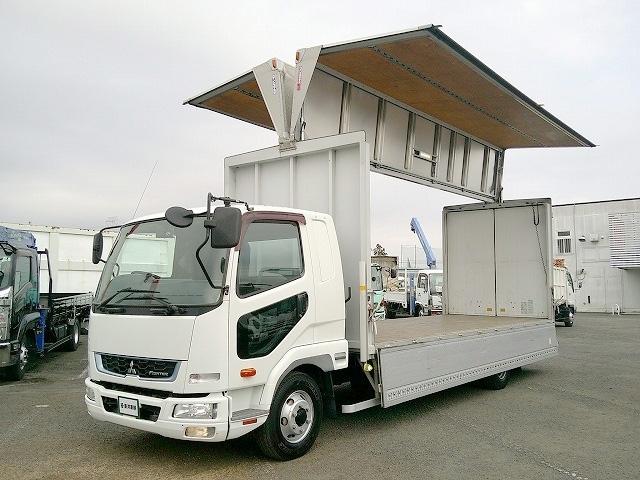 ファイター 　アルミウイング　上物パブコ製　荷台寸６２３ｘ２２３ｘ２３１　積載２．６５ｔ　６．２ｍセミワイドボディ　荷台床木張り　ラッシングレール２段　内フック５対　格納ＰＧ付パブコ製（7枚目）