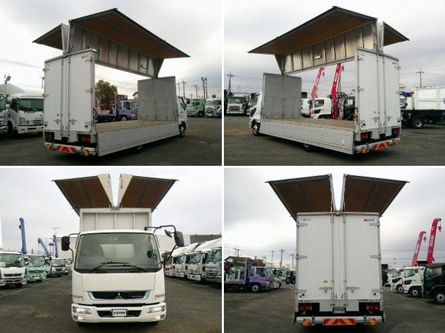 ファイター 　アルミウイング　上物パブコ製　荷台寸６２３ｘ２２３ｘ２３１　積載２．６５ｔ　６．２ｍセミワイドボディ　荷台床木張り　ラッシングレール２段　内フック５対　格納ＰＧ付パブコ製（9枚目）
