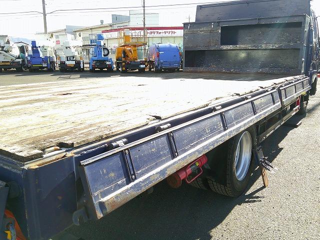 ファイター 　クレーン付平ボディ　上物古河ユニック製　４段ブーム　２．９ｔ吊　フックイン　角足、差違いアウトリガー　リアジャッキ付　積載７．１ｔ　荷台寸５０９ｘ２３８ｘ１７　ワイドボディ　荷台床木張り　内フック９対（37枚目）