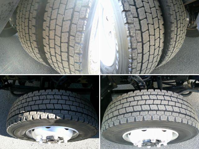 ファイター 　クレーン付平ボディ　上物古河ユニック製　４段ブーム　２．９ｔ吊　フックイン　角足、差違いアウトリガー　リアジャッキ付　積載７．１ｔ　荷台寸５０９ｘ２３８ｘ１７　ワイドボディ　荷台床木張り　内フック９対（66枚目）