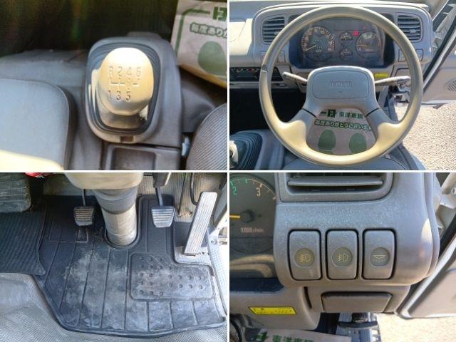 エルフトラック 　クレーン付平ボディ　上物タダノ製　４段ブーム　ラジコン付（無線）　フックイン　２．６ｔ吊り　積載３ｔ　ワイドロングボディ　アオリ５方開　荷台寸４１１ｘ２０８ｘ３７（15枚目）