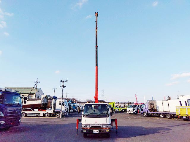 キャンター 　クレーン付平ボディ　上物古河ユニック製　４段ブーム　ラジコン付（無線）　２．３ｔ吊　リアジャッキ付　フックイン　ショートボディ　積載２ｔ　荷台寸法２４５×１６０×３８　荷台床鉄板張り（40枚目）