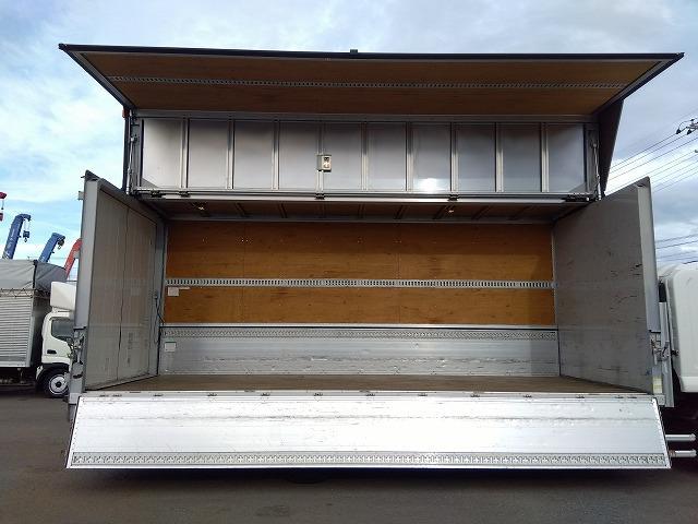 フォワード 　アルミウイング　上物日本フルハーフ　積載２．４ｔ　荷台寸６２４ｘ２４０ｘ２３９　ワイド６．２ｍボディ　荷台床木張り　ラッシングレール２段　極東開発製格納ＰＧ　ＰＧ寸１４６ｘ２４１　昇降荷重１０００ｋｇ（41枚目）