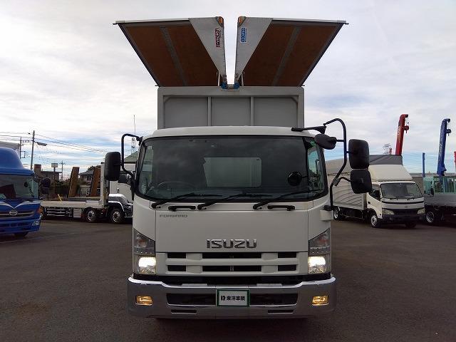 フォワード 　アルミウイング　上物日本フルハーフ　積載２．４ｔ　荷台寸６２４ｘ２４０ｘ２３９　ワイド６．２ｍボディ　荷台床木張り　ラッシングレール２段　極東開発製格納ＰＧ　ＰＧ寸１４６ｘ２４１　昇降荷重１０００ｋｇ（43枚目）