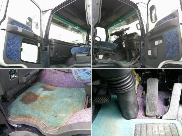 ギガ 　大型ダンプ　上物新明和製　積載８ｔ　荷台寸５０９ｘ２１９ｘ４６　５１０ｘ２２０ボディ　電動コボレーン付（３方開）　リターダー付　燃焼装置無　４００馬力　カスタム仕様　ＥＴＣ通電確認済み　メッキパーツ（14枚目）