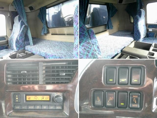 ギガ 　大型ダンプ　上物新明和製　積載８ｔ　荷台寸５０９ｘ２１９ｘ４６　５１０ｘ２２０ボディ　電動コボレーン付（３方開）　リターダー付　燃焼装置無　４００馬力　カスタム仕様　ＥＴＣ通電確認済み　メッキパーツ（17枚目）