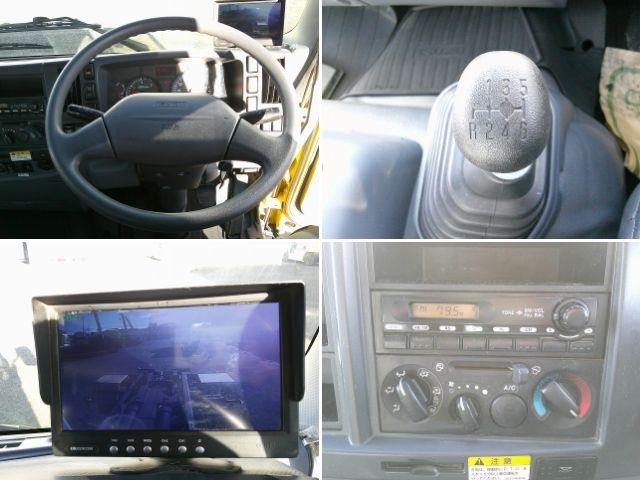 フォワード コンテナ専用車(アームロール) 上物新明和製 ツインホイスト 積載3.85t ベッド付 240馬力 カラーバックモニター有 6速ミッション 走行19万km台(17枚目)
