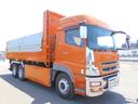 スーパーグレート 　ロングダンプ　上物新明和製　積載９．７ｔ　荷台寸法６５０×２３５×４２（差枠有）　電動コボレーン　ハイルーフ　４６０馬力（ターボ車）　２デフ　リターダー　走行６６．８万ｋｍ　７速ミッション（2枚目）