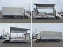 ヒノレンジャー 　ＰＧ付アルミウイング　上物フルハーフ製　荷台寸法６２９ｘ２３９ｘ２２９　荷台床アルミ板　積載２．２ｔ　跳ね上げＰＧ付（庫内リモコン付）　ＰＧ昇降能力１０００ｋｇ　ハイルーフ　アルミホイール装着（8枚目）